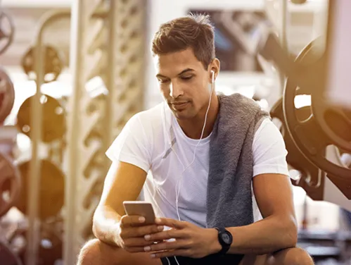 college make with workout equipment