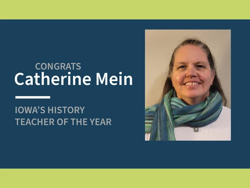 2024 Iowa History Teacher of the Year