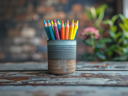 colored pencils