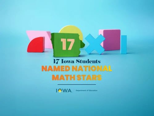 17 Iowa Students Named National Math Stars