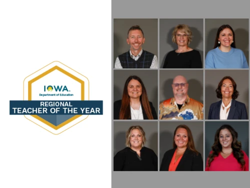 2026 Regional Iowa Teachers of the Year