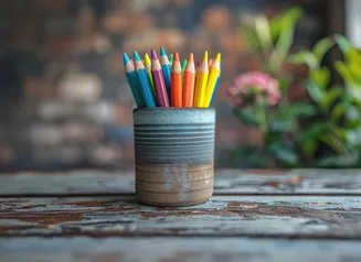 colored pencils