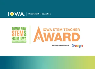 Iowa STEM Teacher Award logo