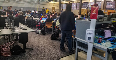 Competition was intense at the 2022 Iowa State University High School Cyber Defense Competition.