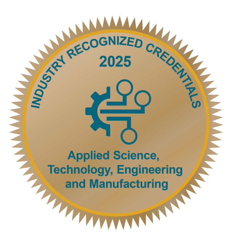2025 Applied Science, Technology, Engineering and Manufacturing Industry-Recognized Credentials Seal