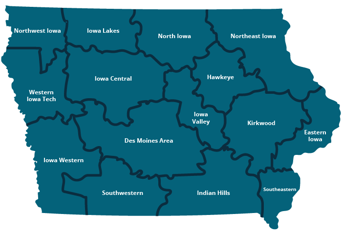 Iowa Community College Map