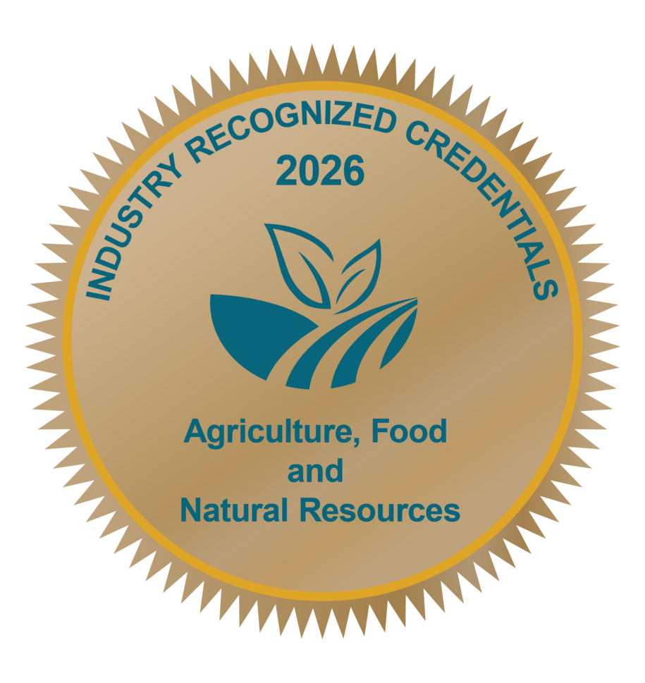 2026 Agriculture, Food and Natural Resources Industry-Recognized Credentials Seal