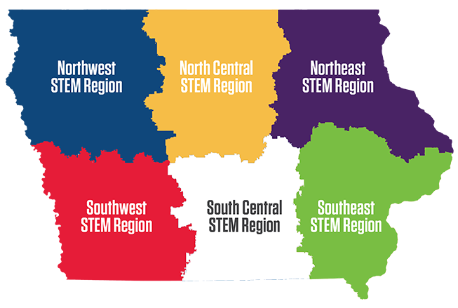Iowa STEM regions
